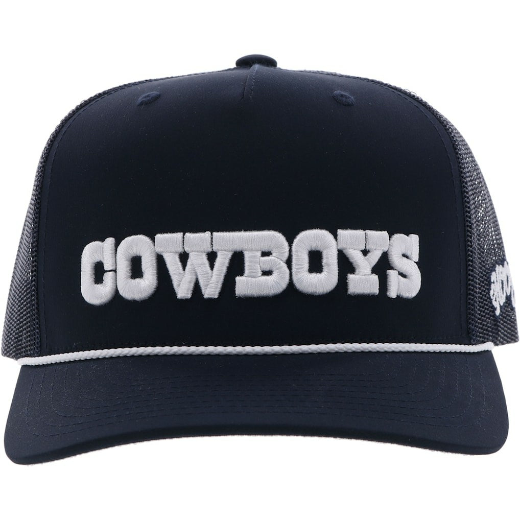 Dallas Cowboys  HOOey Wordmark Rope Trucker Adjustable Hat