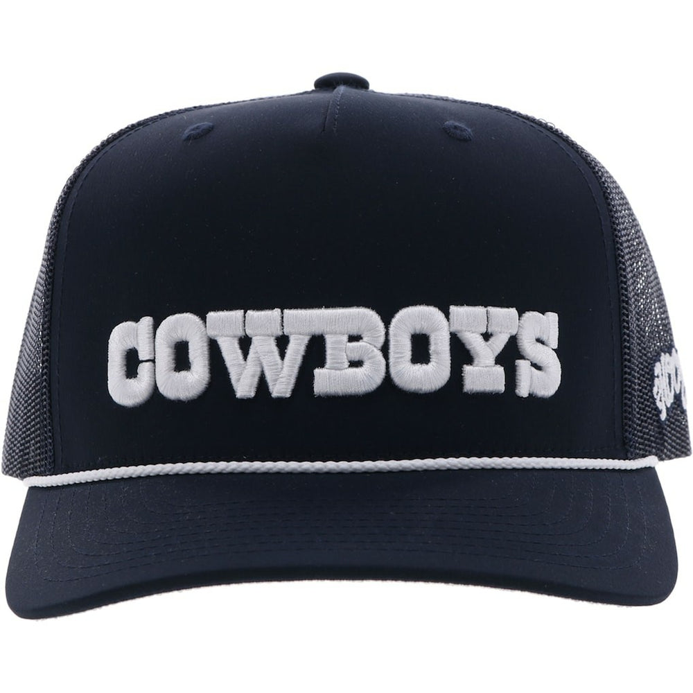 Dallas Cowboys  HOOey Wordmark Rope Trucker Adjustable Hat