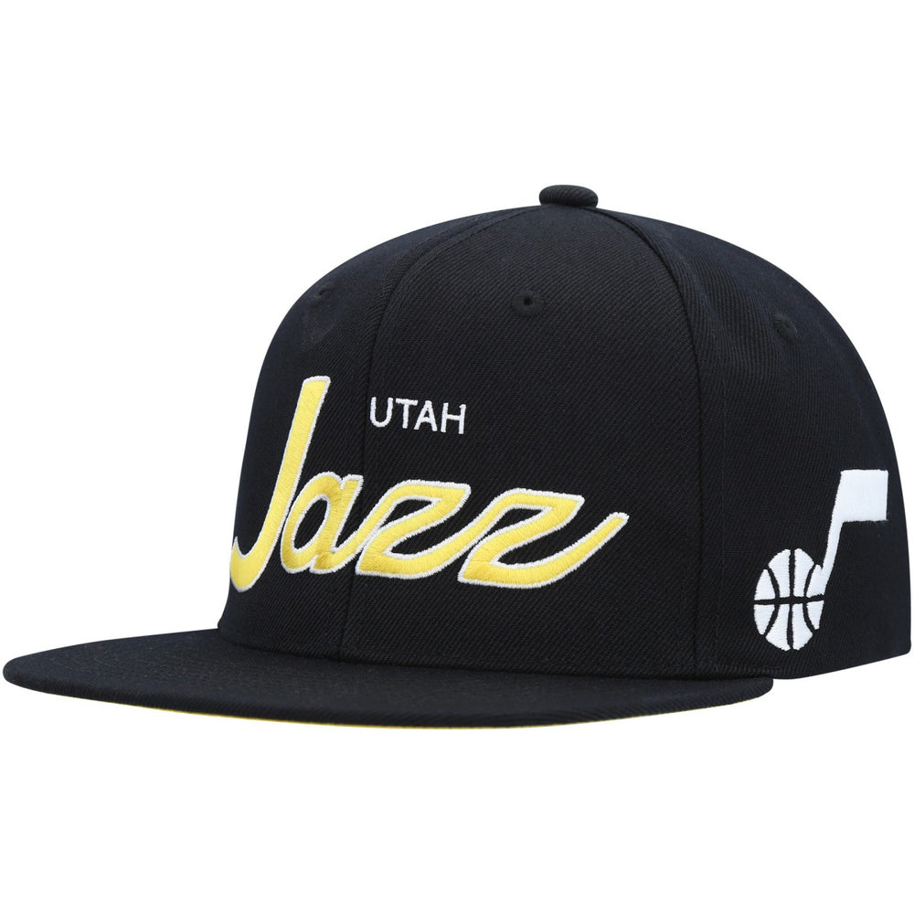Utah Jazz Hardwood Classics Script 2.0 Snapback Hat Online