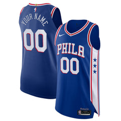 Philadelphia 76ers Custom Authentic Jersey On Sale
