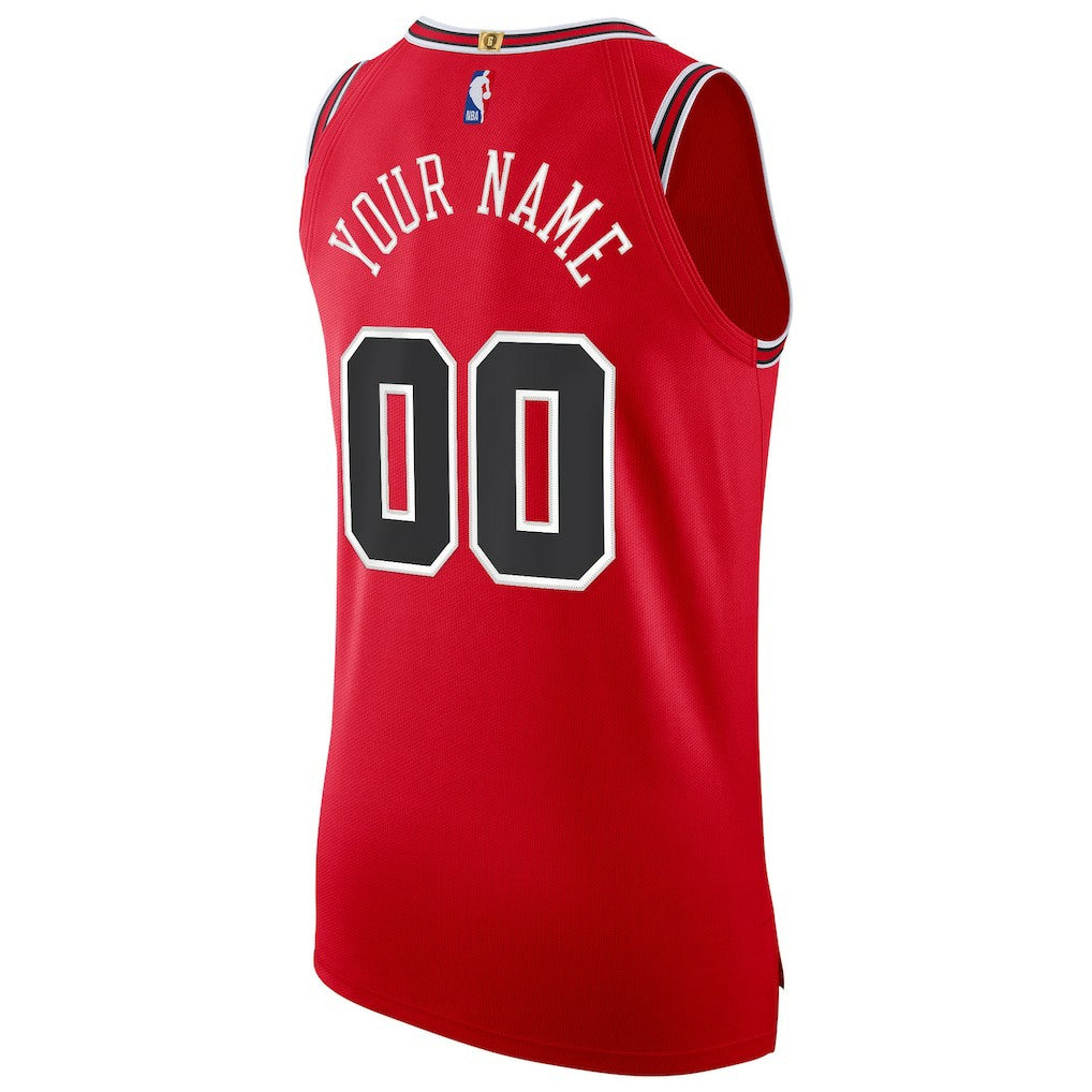 Chicago Bulls Authentic Custom Jersey Red sale Online