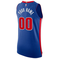 Detroit Pistons Authentic Custom Jersey Blue sale Outlet