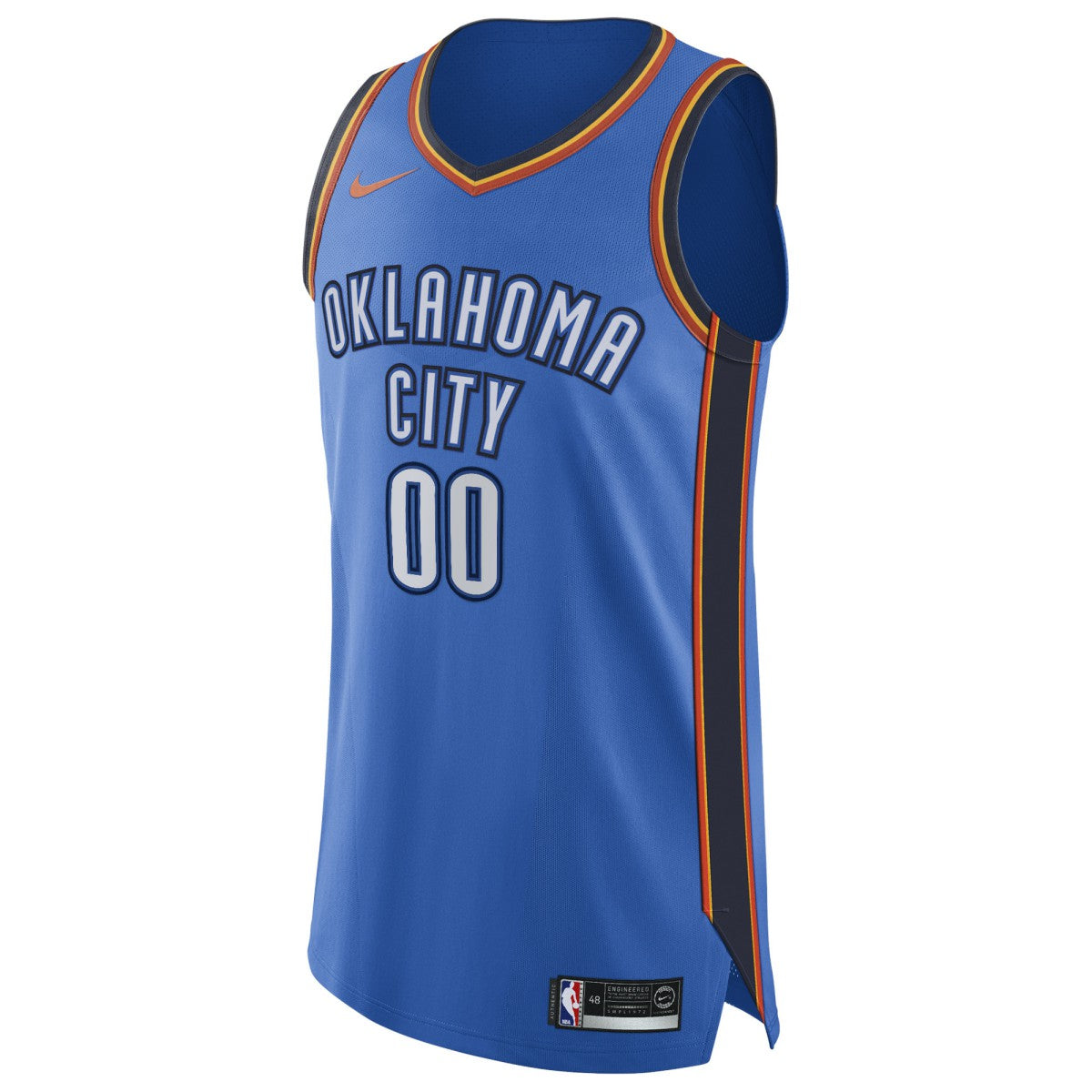 Oklahoma City Thunder Authentic Custom Jersey Blue Discount