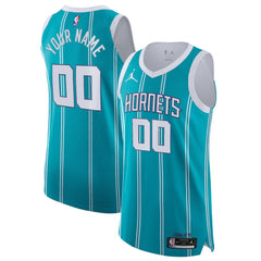 Charlotte Hornets Jordan Brand 2020/21 Authentic Custom Jersey Teal On Sale