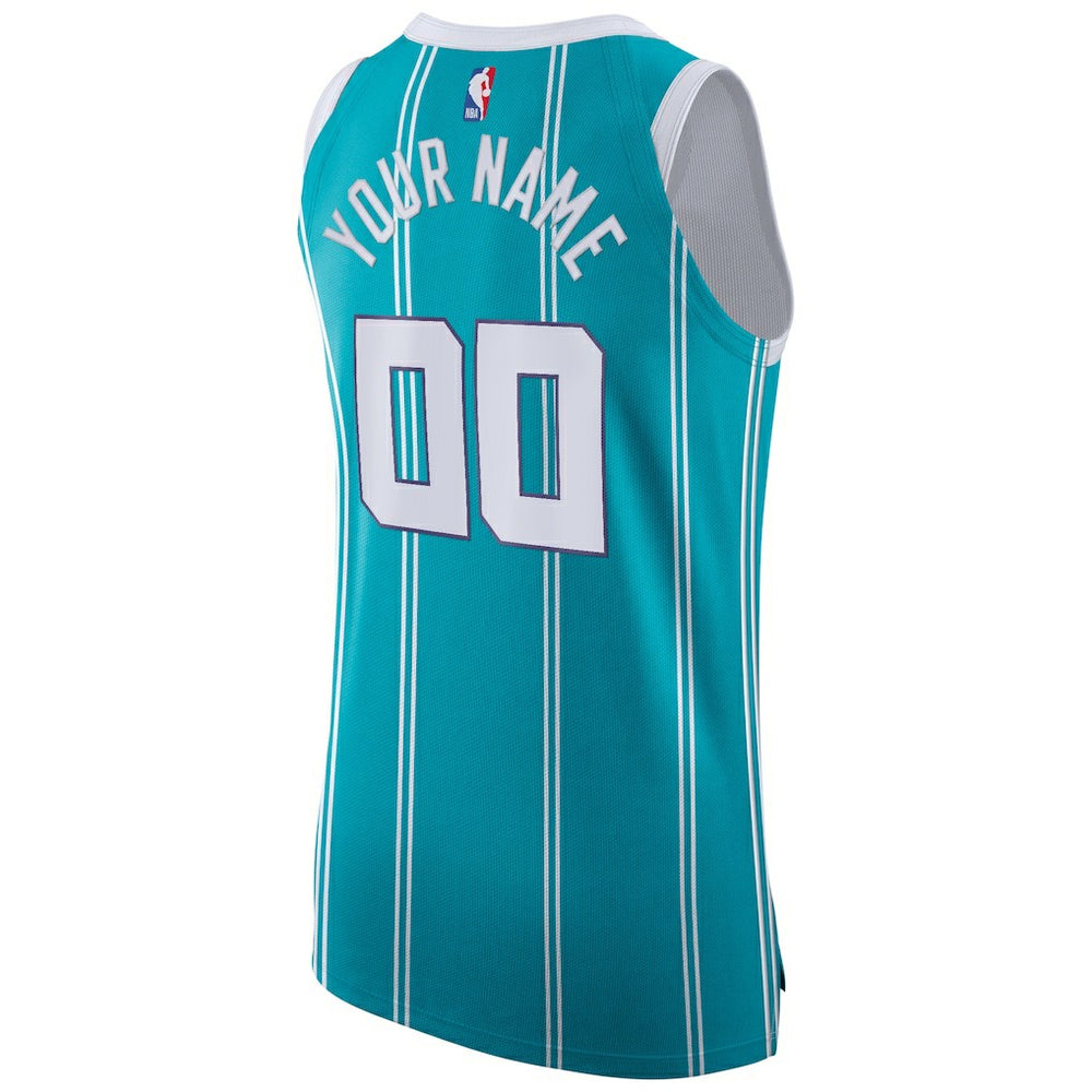 Charlotte Hornets Jordan Brand 2020/21 Authentic Custom Jersey Teal On Sale