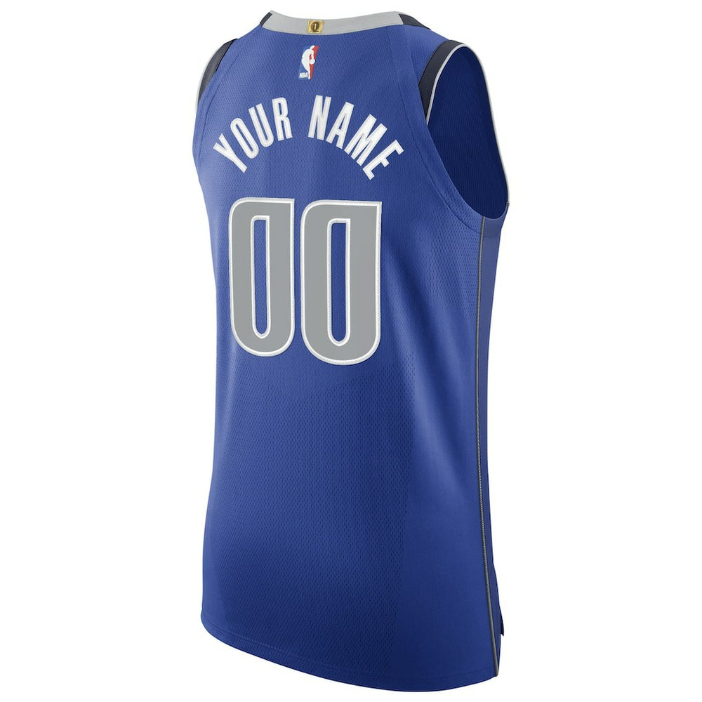 Dallas Mavericks 2020/21 Authentic Custom Jersey Royal sale Discount