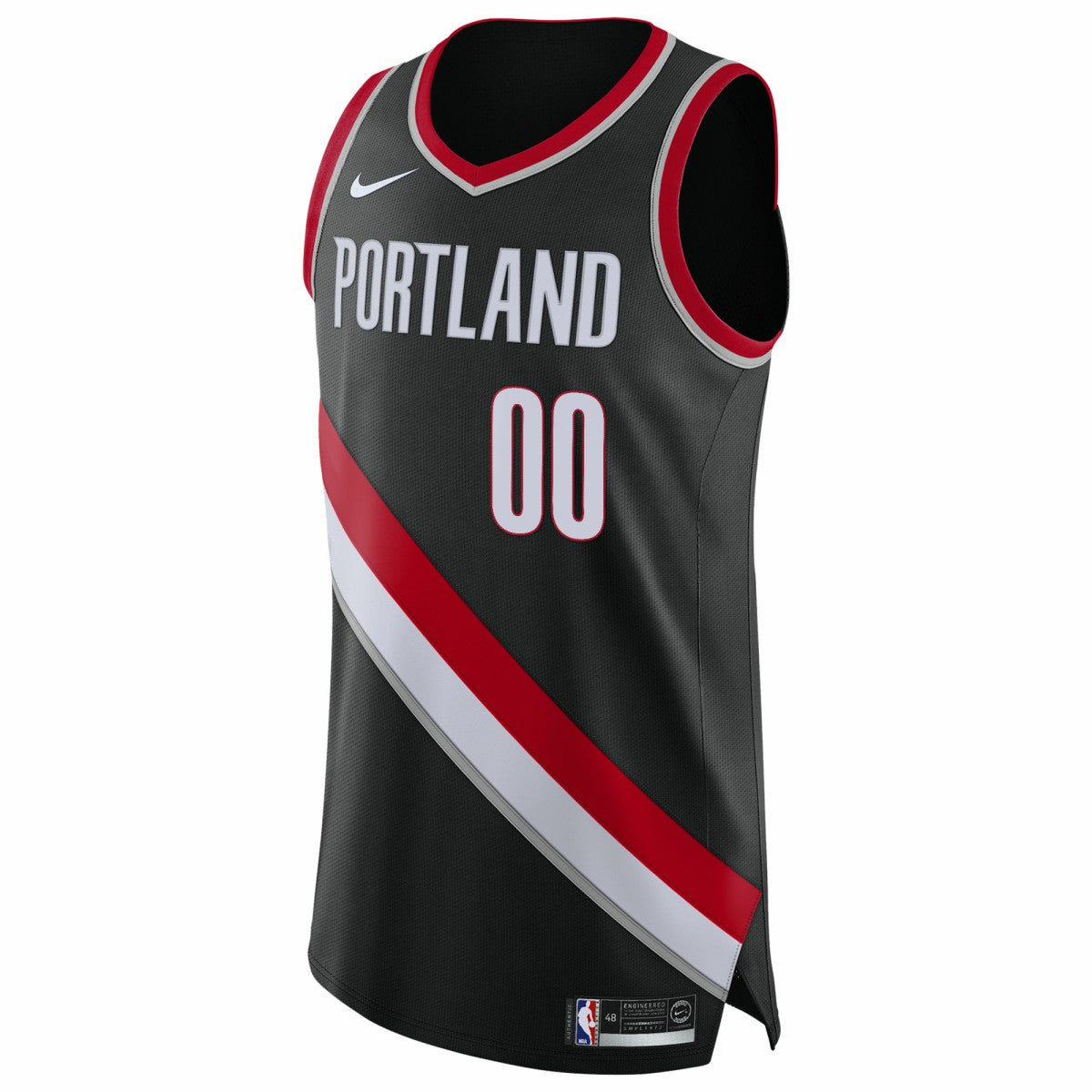 Portland Trail Blazers 2020/21 Authentic Custom Jersey Black On Sale