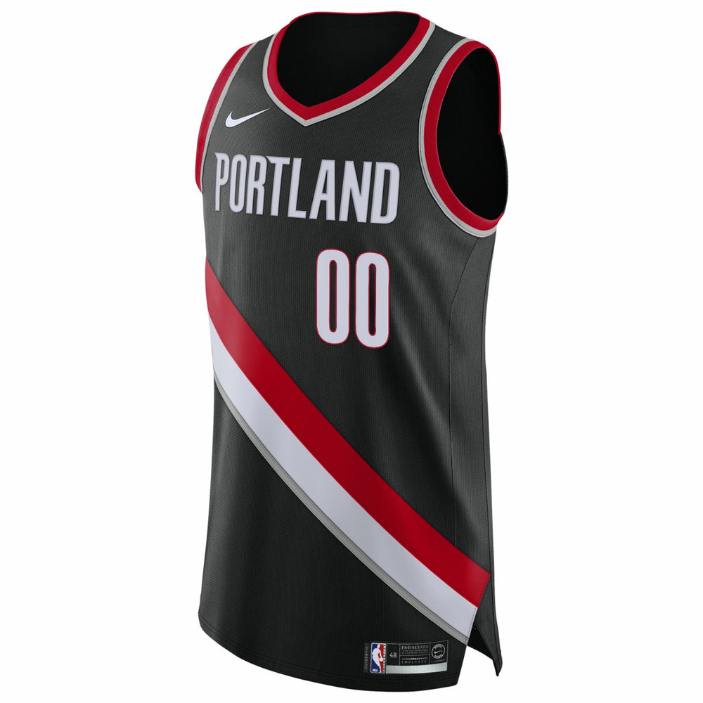 Portland Trail Blazers 2020/21 Authentic Custom Jersey Black On Sale