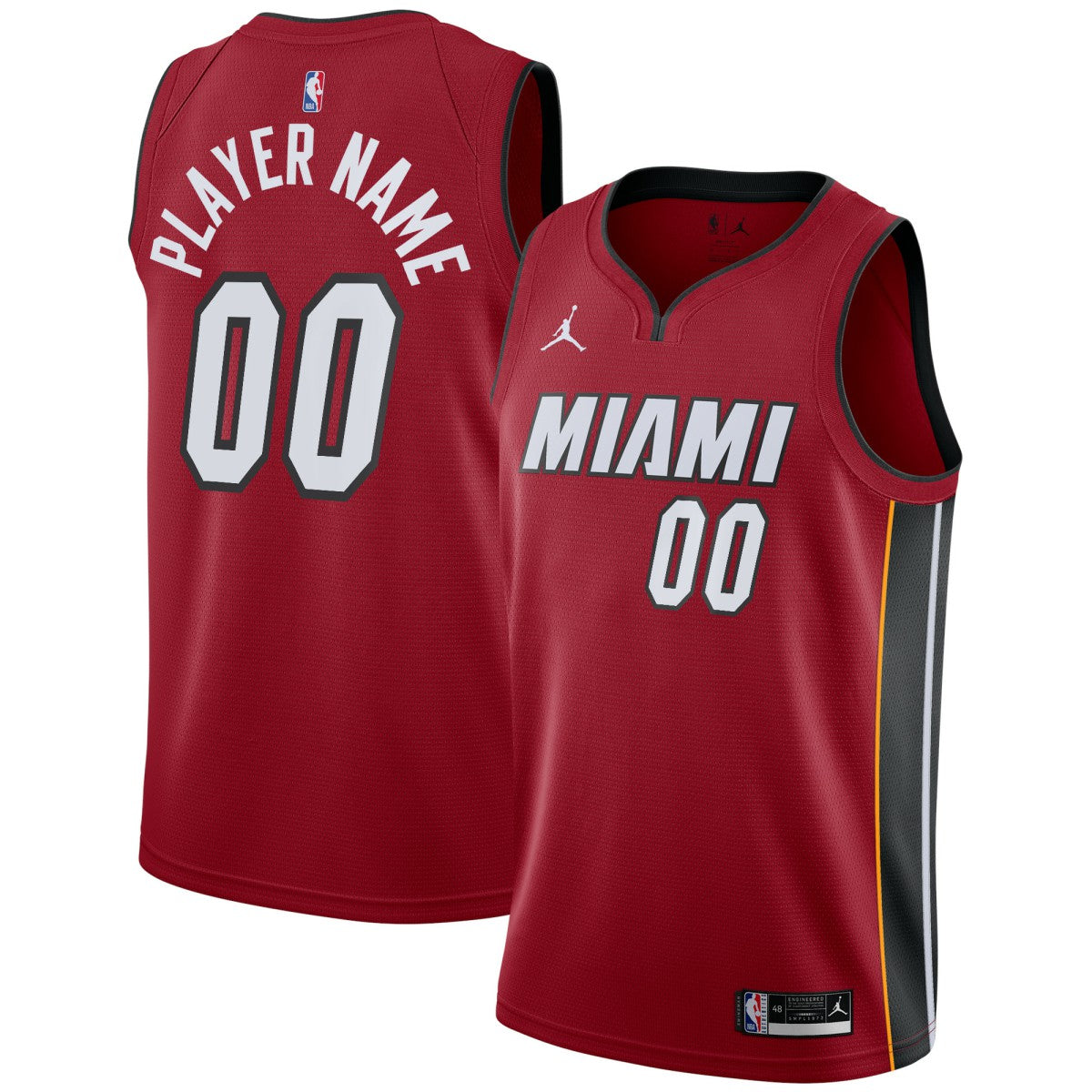 Miami Heat Jordan Brand Swingman Custom Jersey On Sale