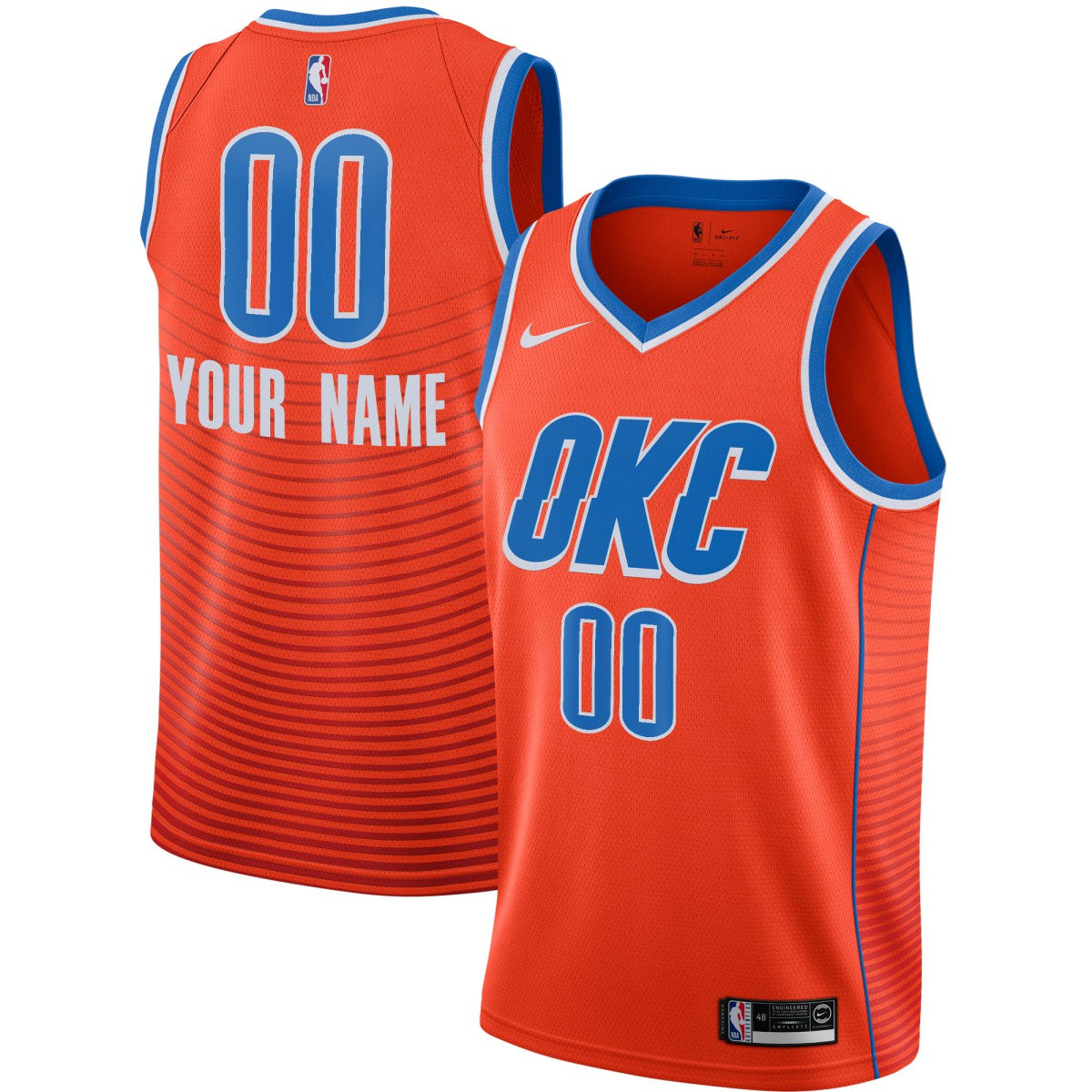 Oklahoma City Thunder Jordan Brand Swingman Custom Jersey For Sale