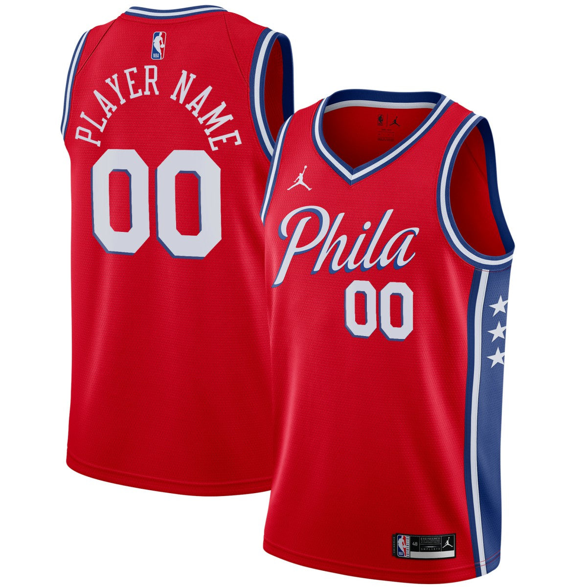 Philadelphia 76ers Jordan Brand Swingman Custom Jersey Online