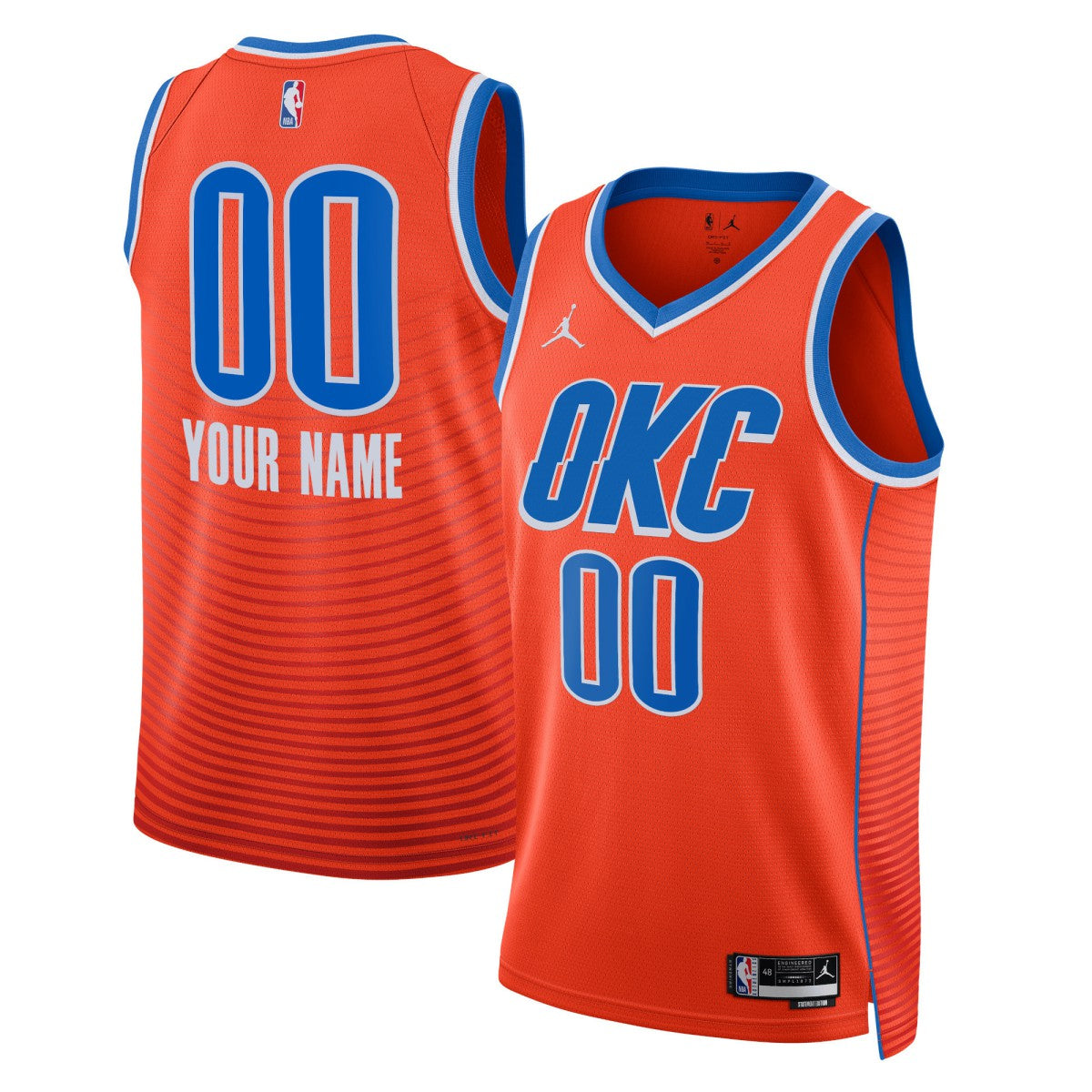 Oklahoma City Thunder Jordan Brand Unisex 2022/23 Swingman Custom Jersey Online