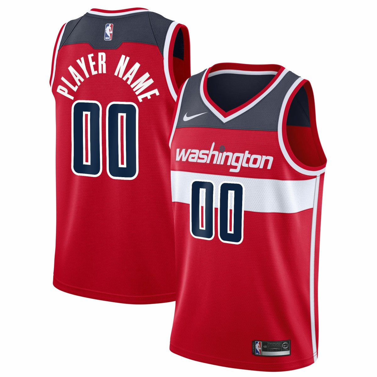 Washington Wizards 2020/21 Swingman Custom Jersey Discount