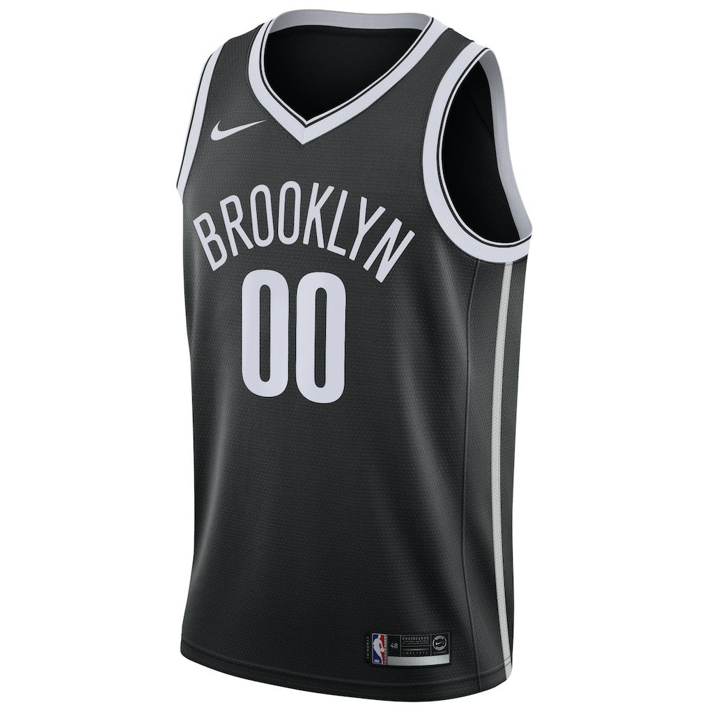 Brooklyn Nets Swingman Custom Jersey Black Discount