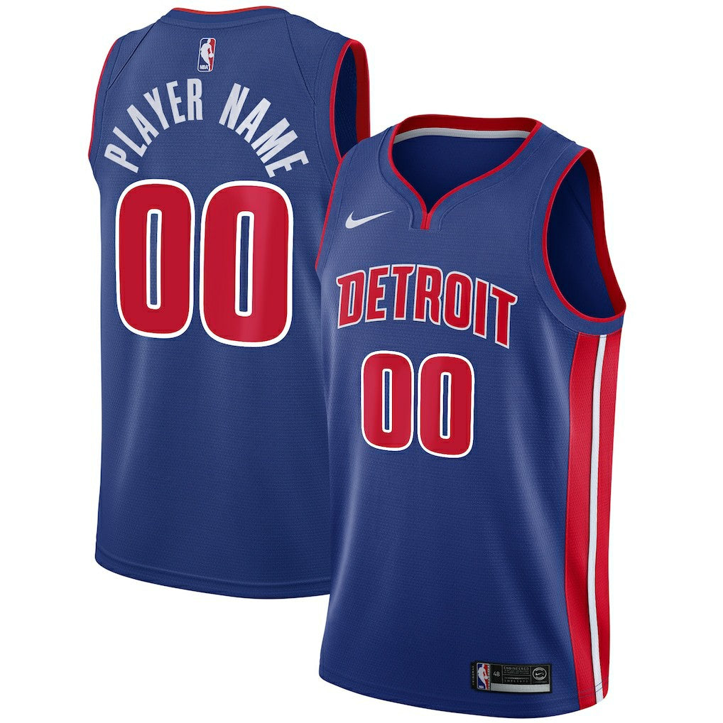 Detroit Pistons Swingman Custom Jersey Blue sale New