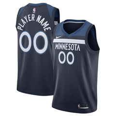 Minnesota Timberwolves Swingman Custom Jersey Navy Online