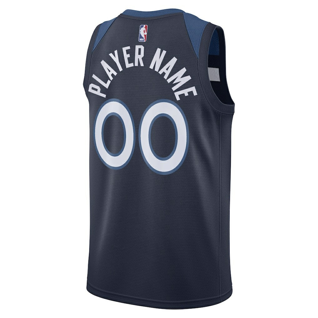 Minnesota Timberwolves Swingman Custom Jersey Navy Online