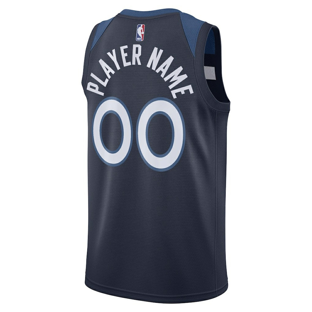 Minnesota Timberwolves Swingman Custom Jersey Navy Online