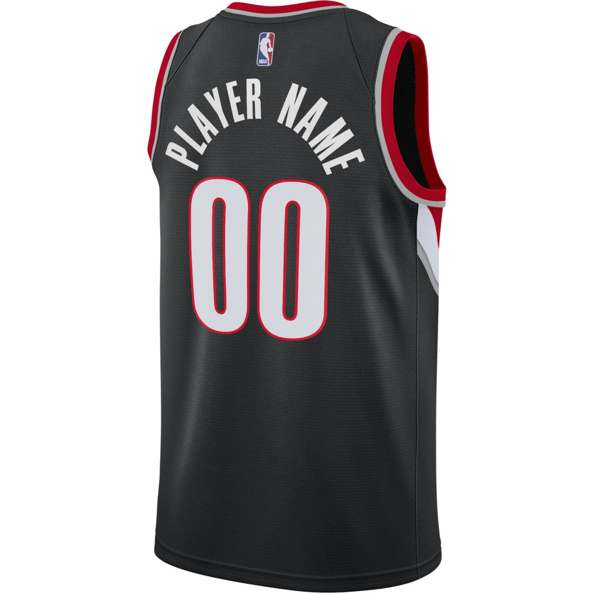 Portland Trail Blazers Swingman Custom Jersey Black On Sale