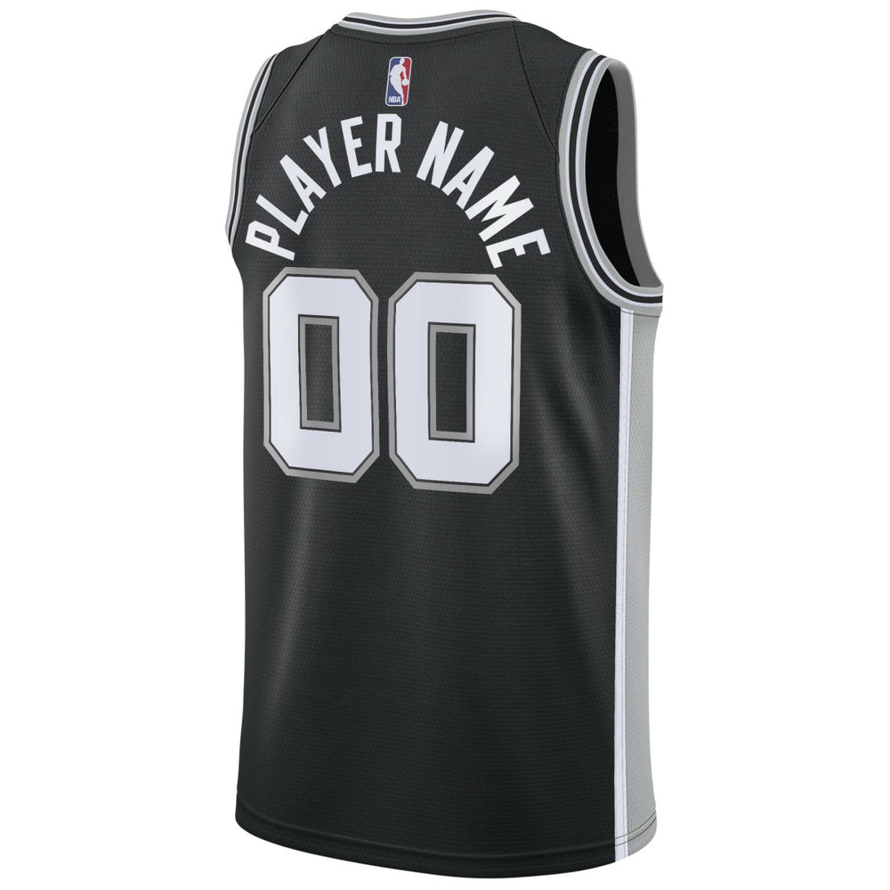 San Antonio Spurs Swingman Custom Jersey Black Online