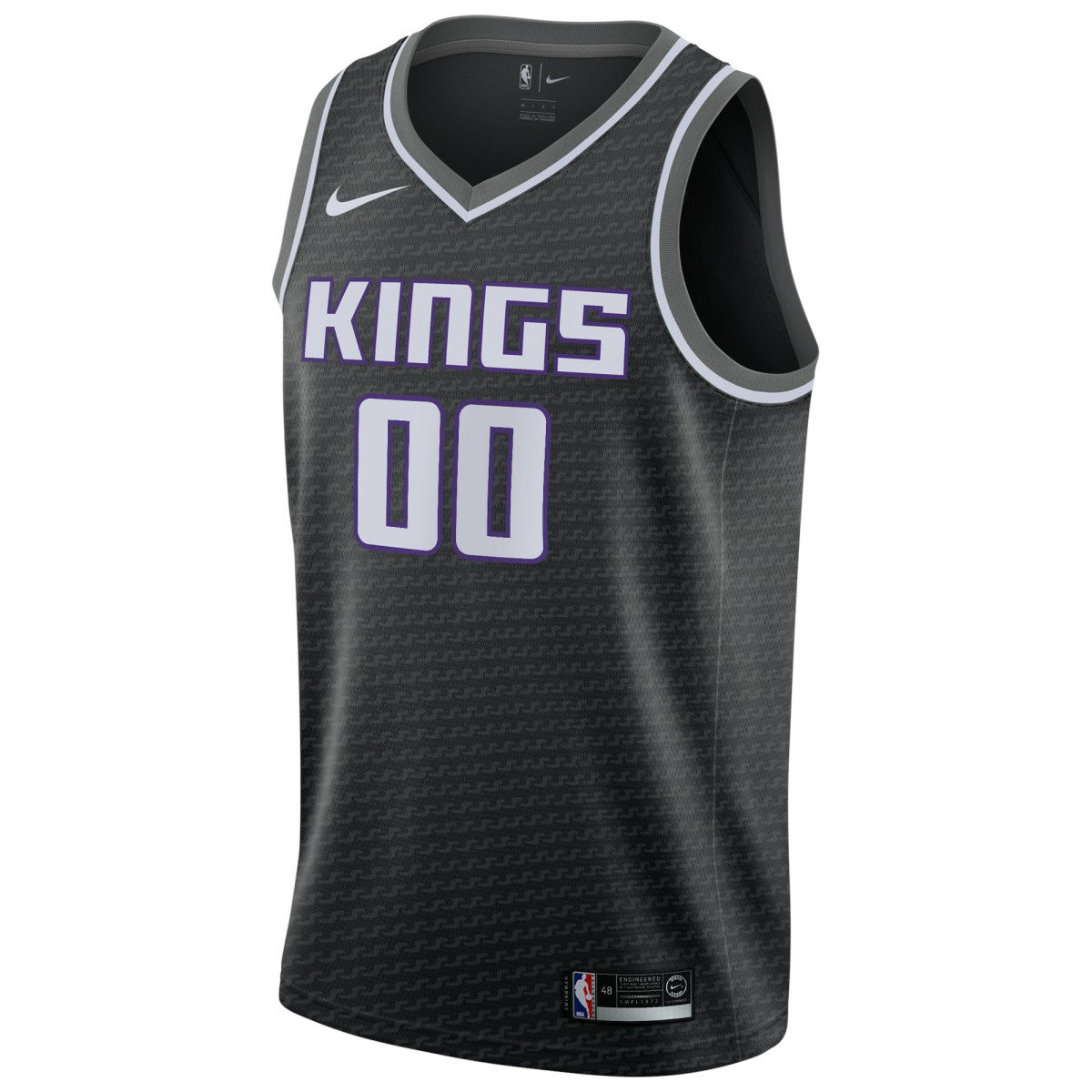 Sacramento Kings Swingman Custom Jersey Black On Sale