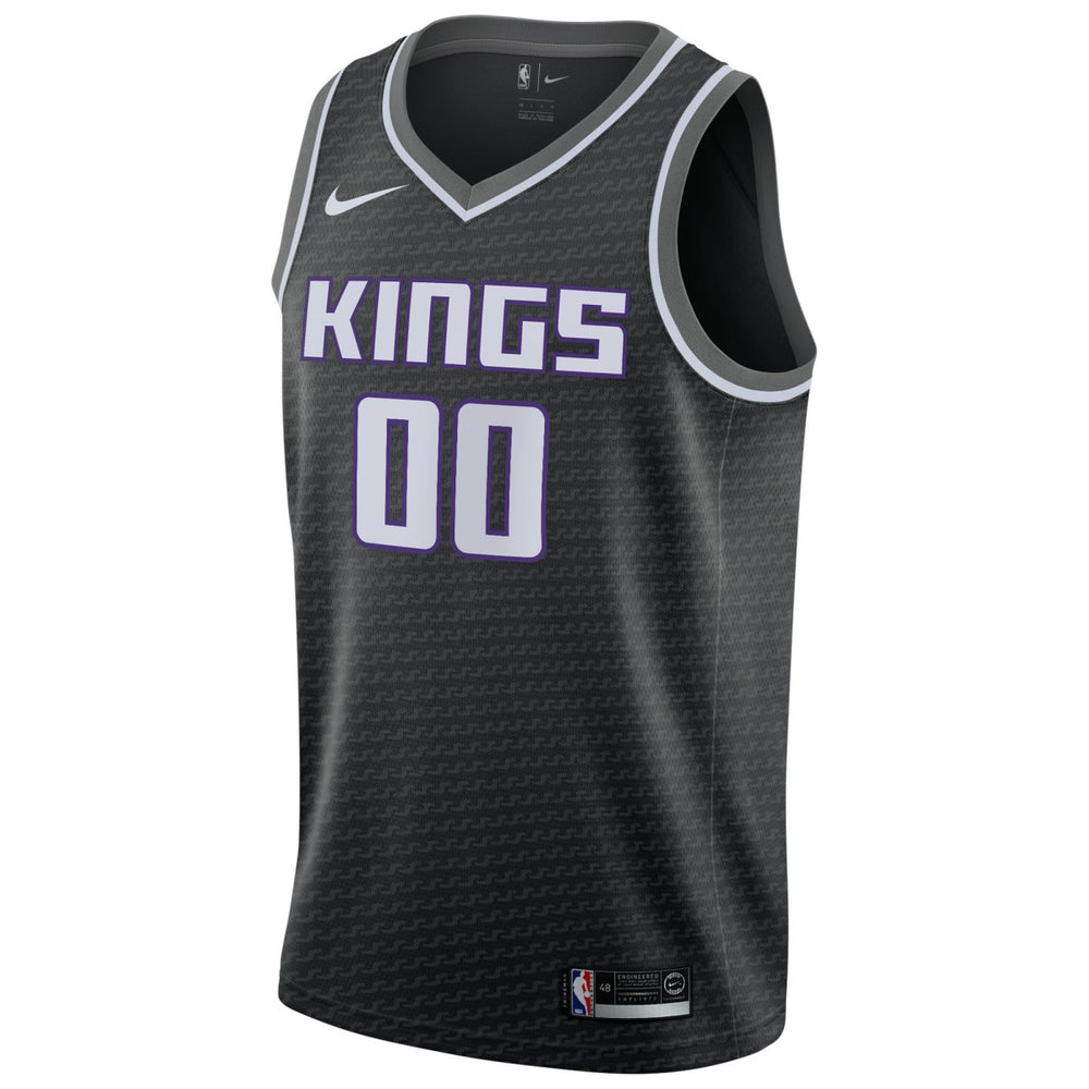 Sacramento Kings Swingman Custom Jersey Black On Sale