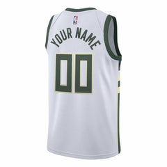 Milwaukee Bucks Swingman Custom Jersey White New