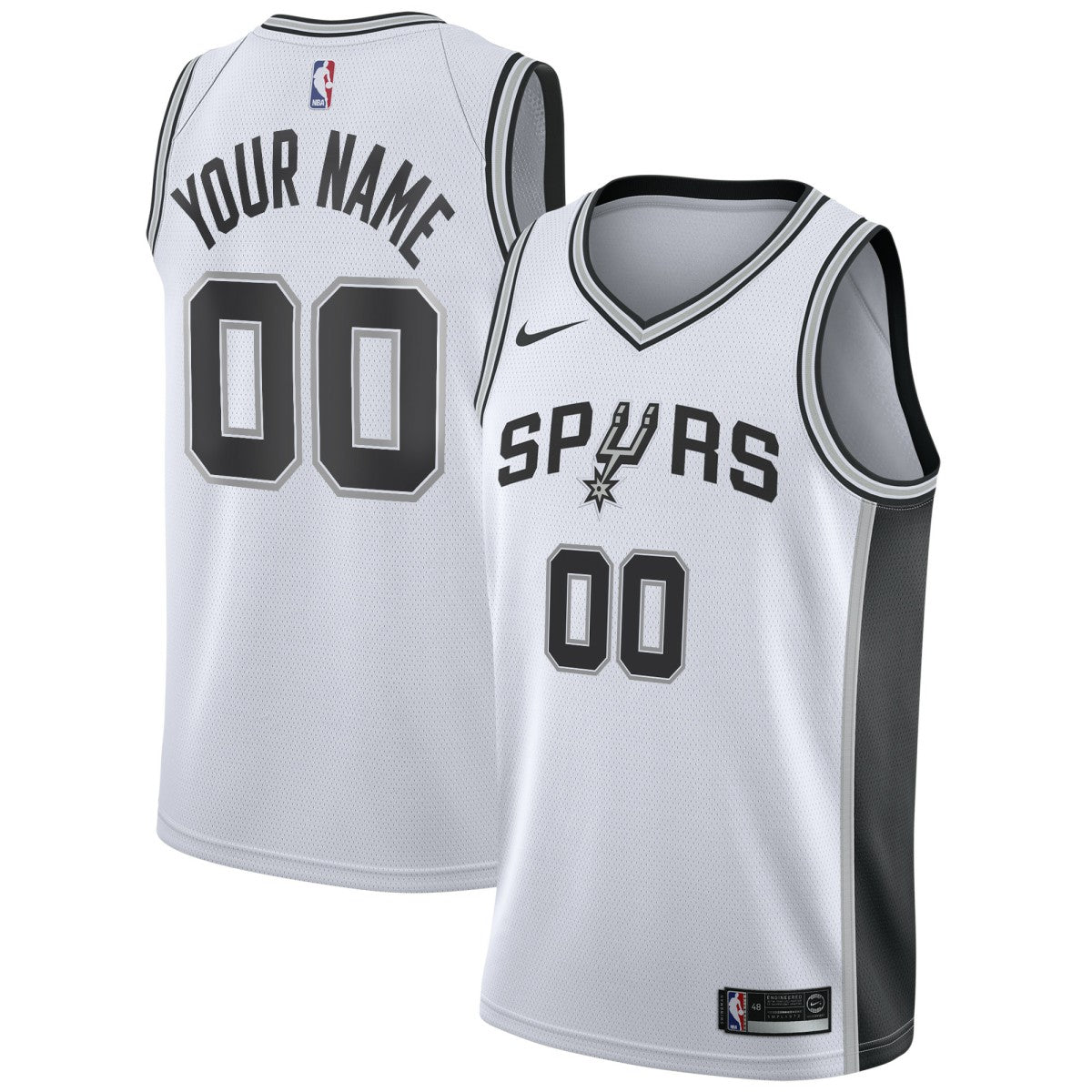 San Antonio Spurs Custom Swingman Jersey White On Sale