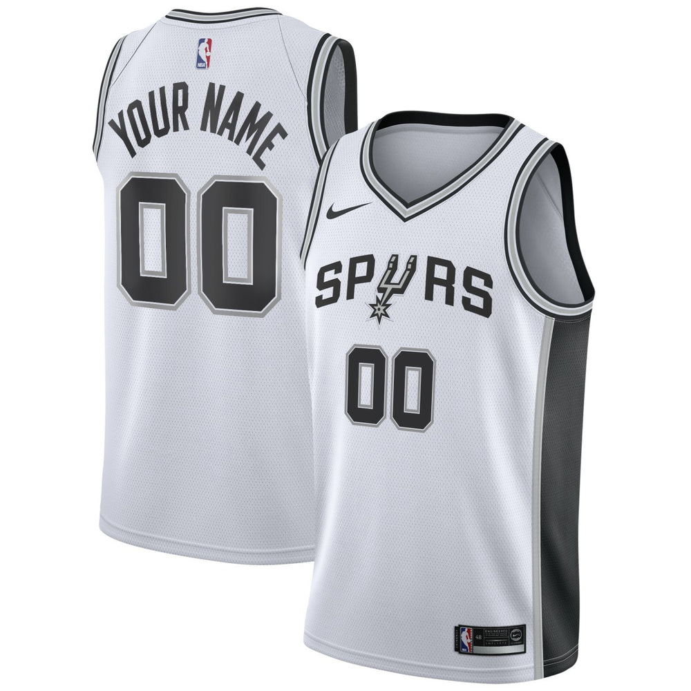 San Antonio Spurs Custom Swingman Jersey White On Sale