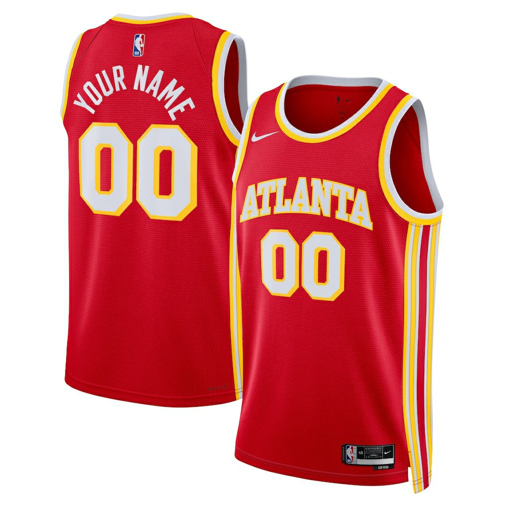 Atlanta Hawks Unisex Swingman Custom Jersey Red Online