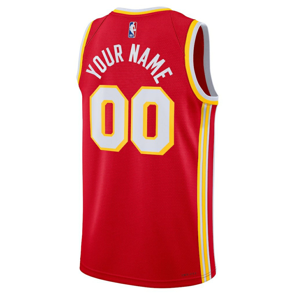 Atlanta Hawks Unisex Swingman Custom Jersey Red Online