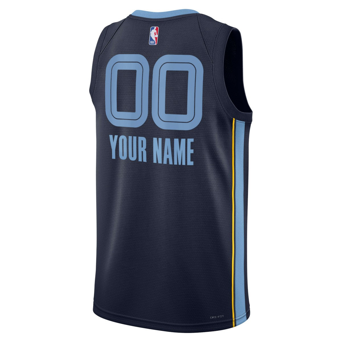 Memphis Grizzlies Unisex Swingman Custom Jersey Navy Discount