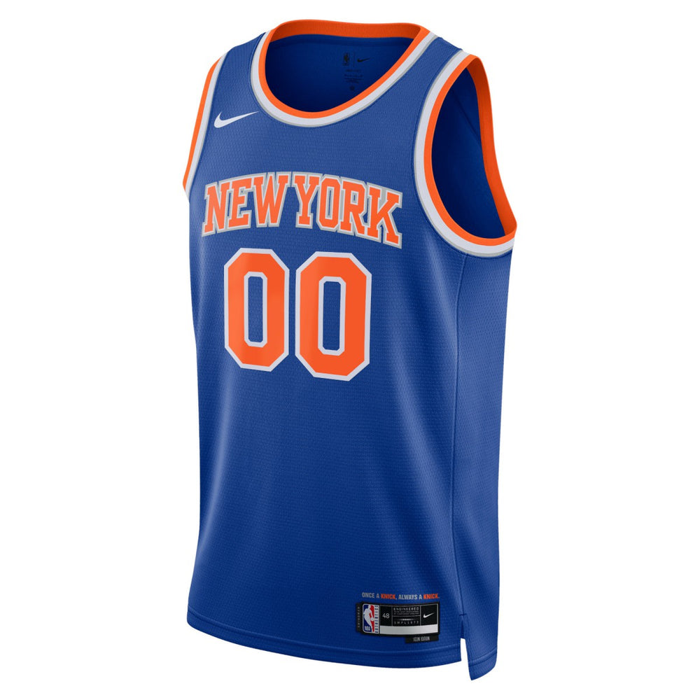 New York Knicks Unisex Swingman Custom Jersey Blue Discount