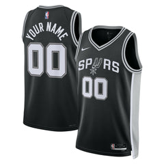 San Antonio Spurs Unisex Swingman Custom Jersey Black Online