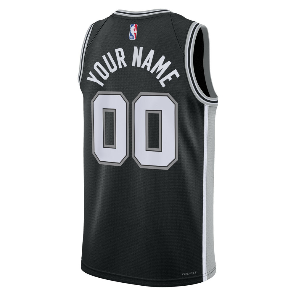 San Antonio Spurs Unisex Swingman Custom Jersey Black Online
