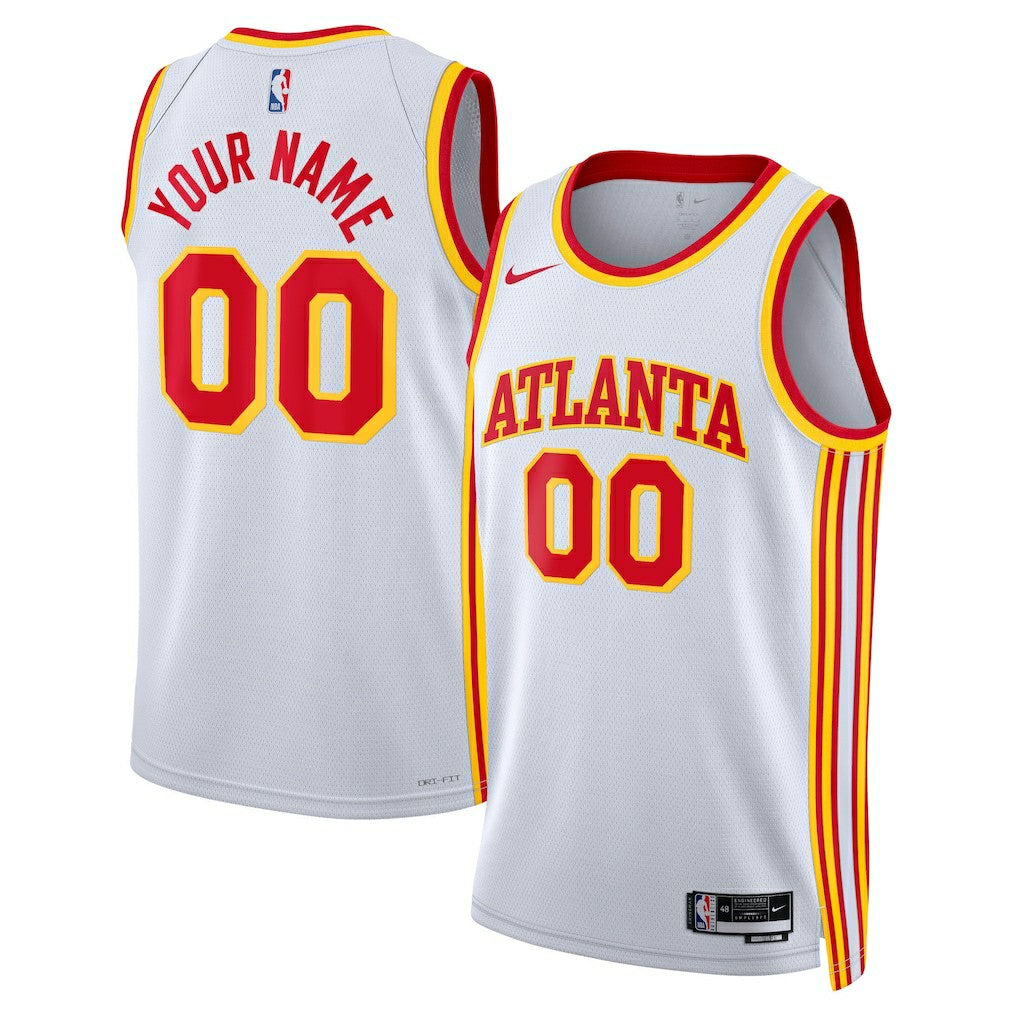 Atlanta Hawks Unisex Swingman Custom Jersey White Outlet