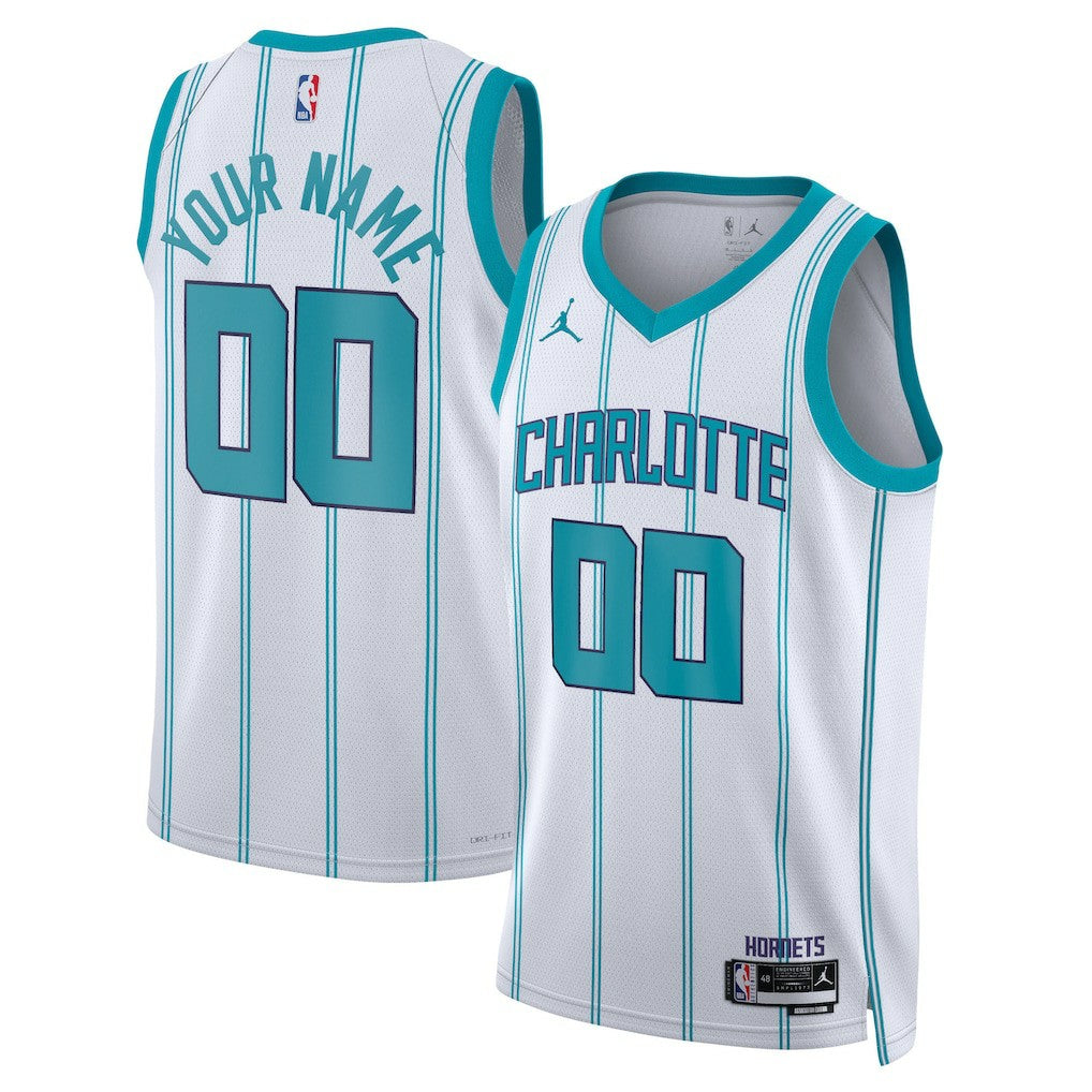 Charlotte Hornets Jordan Brand Unisex Swingman Custom Jersey White Outlet
