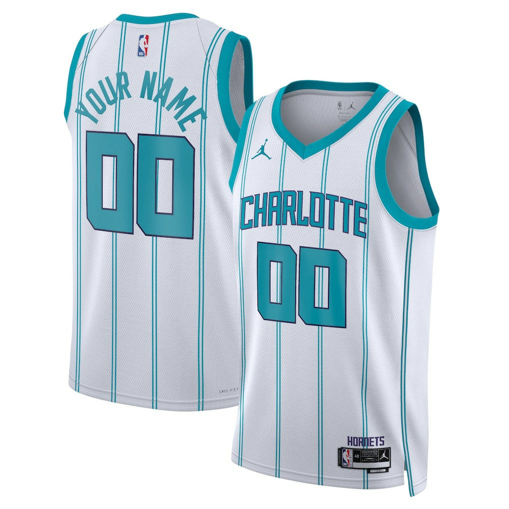 Charlotte Hornets Jordan Brand Unisex Swingman Custom Jersey White Outlet