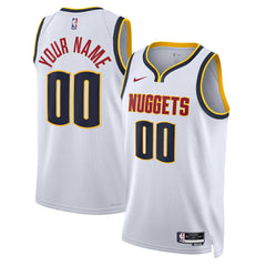 Denver Nuggets Unisex Swingman Custom Jersey White sale On Sale
