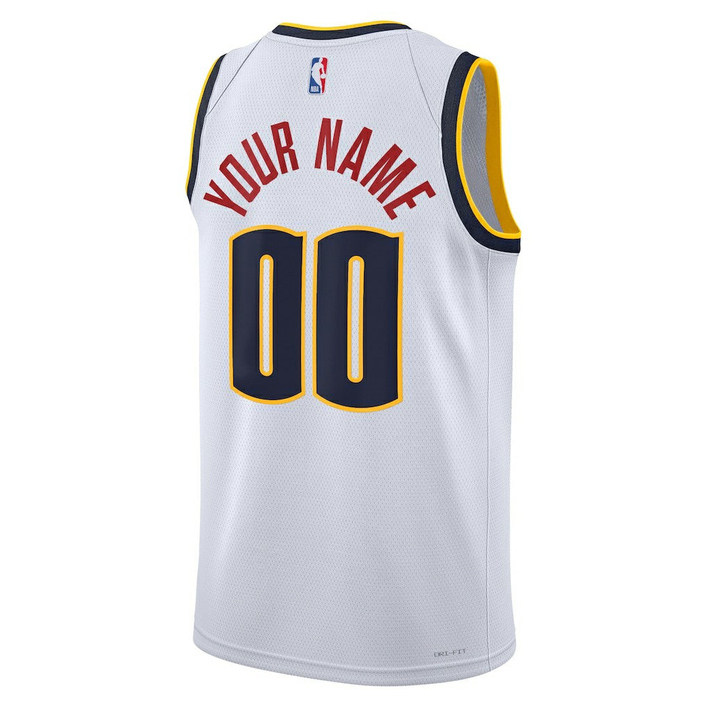 Denver Nuggets Unisex Swingman Custom Jersey White sale On Sale