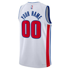 Detroit Pistons Unisex Swingman Custom Jersey White sale Outlet