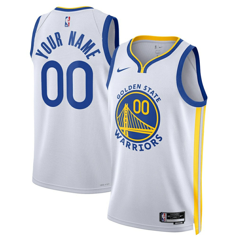 Golden State Warriors Unisex Swingman Custom Jersey White sale On Sale