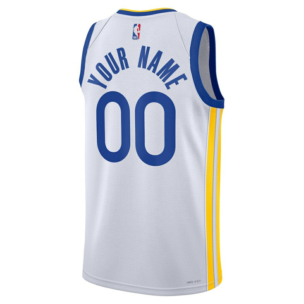 Golden State Warriors Unisex Swingman Custom Jersey White sale On Sale