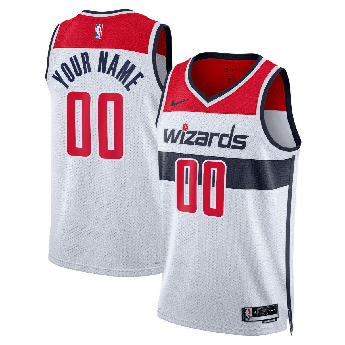 Washington Wizards Unisex Swingman Custom Jersey White New