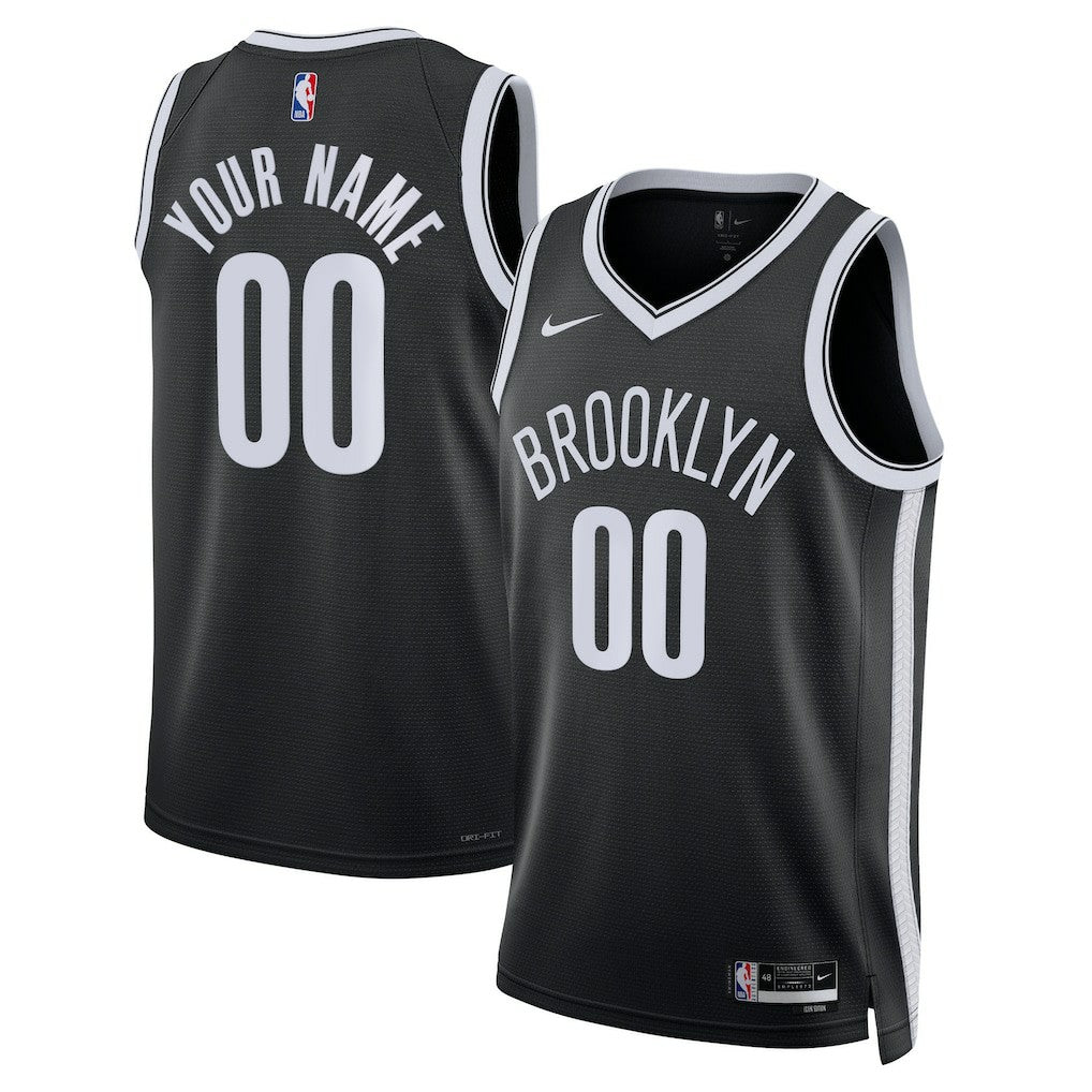 Brooklyn Nets Unisex Swingman Custom Jersey Black Online