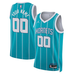 Charlotte Hornets Jordan Brand Unisex Swingman Custom Jersey Teal Online