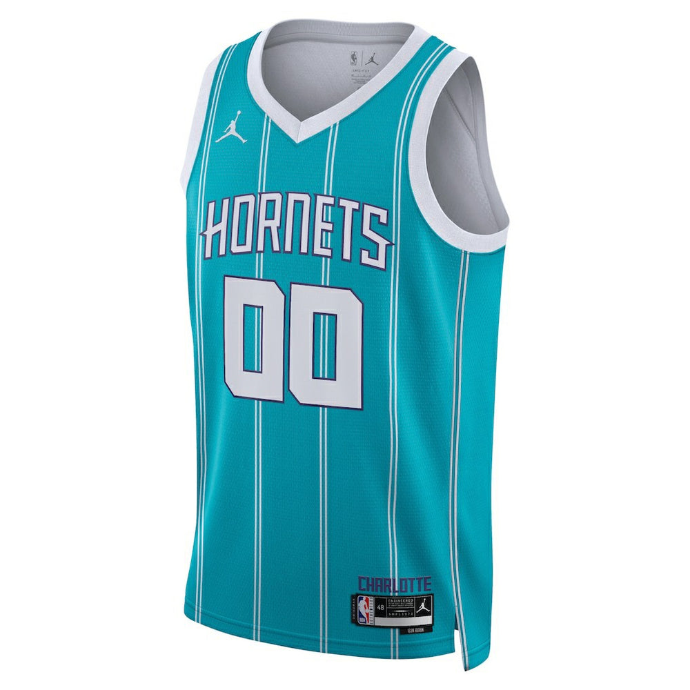 Charlotte Hornets Jordan Brand Unisex Swingman Custom Jersey Teal Online