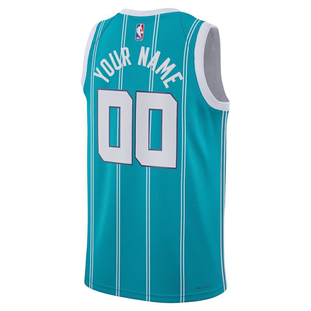 Charlotte Hornets Jordan Brand Unisex Swingman Custom Jersey Teal Online