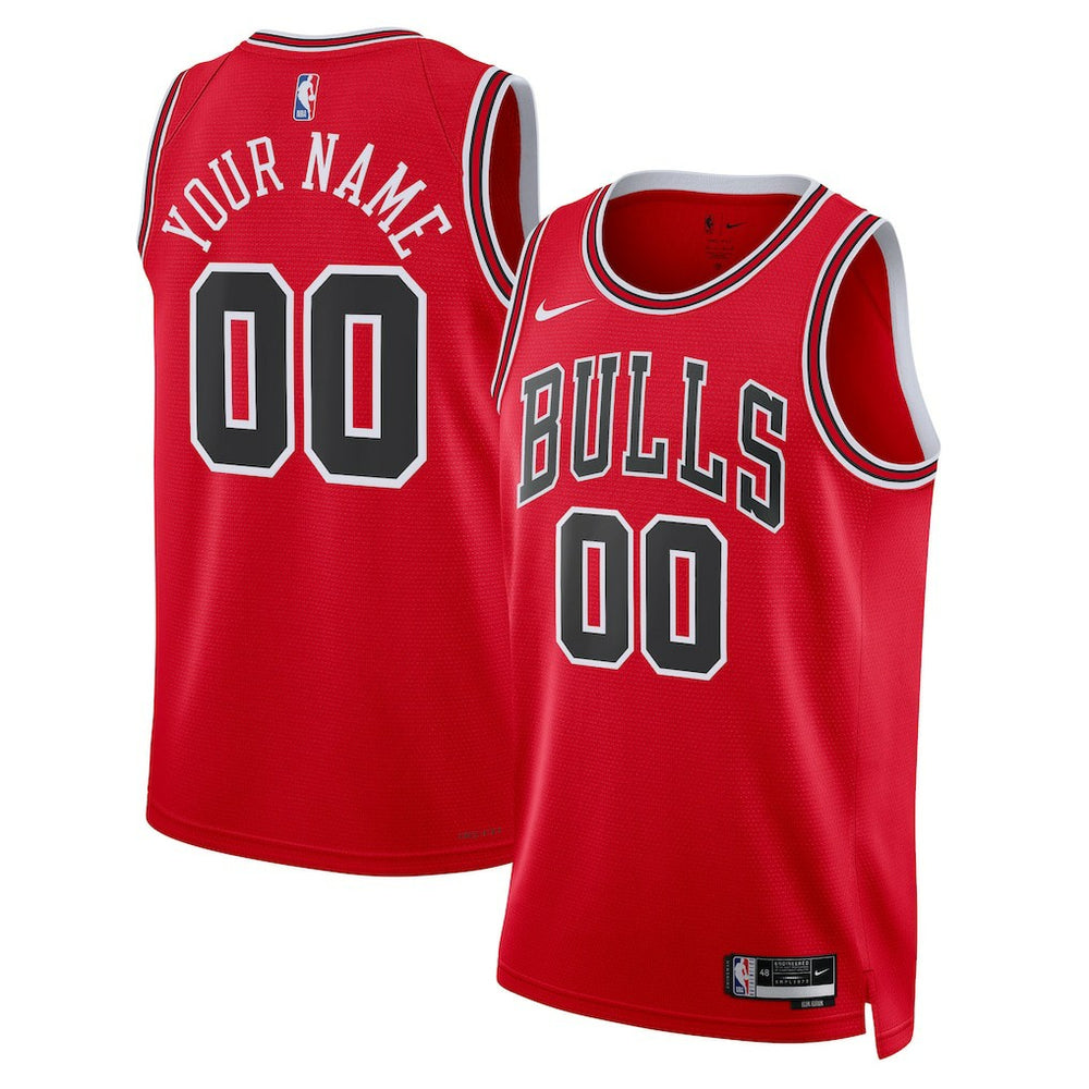 Chicago Bulls Unisex Swingman Custom Jersey Red sale Outlet
