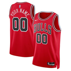 Chicago Bulls Unisex Swingman Custom Jersey Red sale Outlet